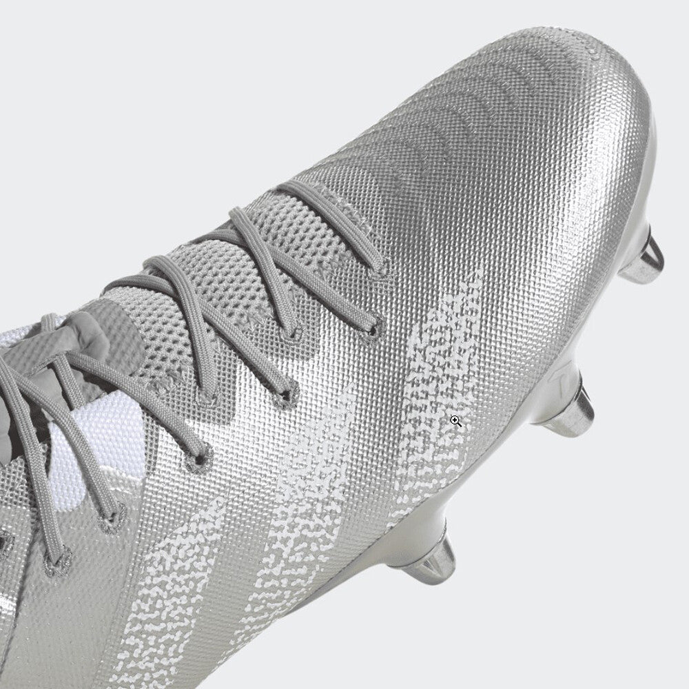 Adidas Unisex Kakari Z.0 (SG) Rugby Boots / Silver White / RRP £170