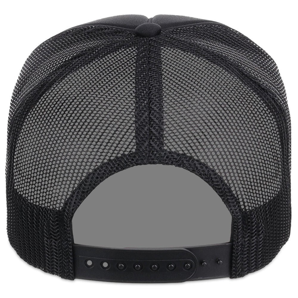 Crowns By Lids Plain Black Trucker Hat / Black / RRP £18