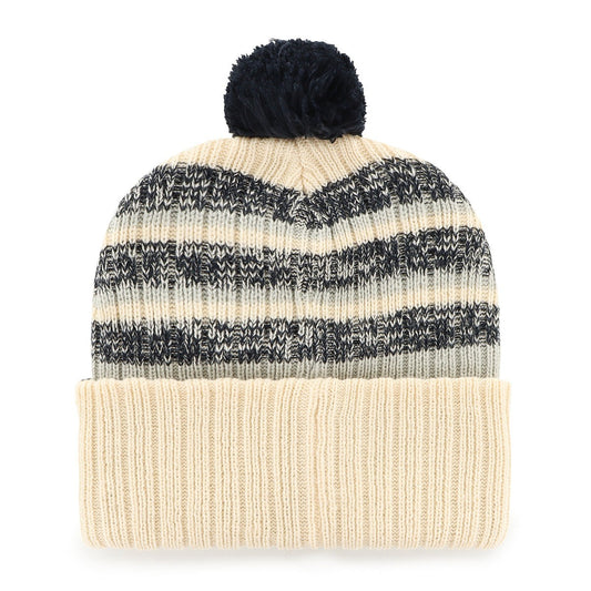 47 Brand New York Yankees Tavern Cuff Knit Hat / Ivory Black / RRP £30