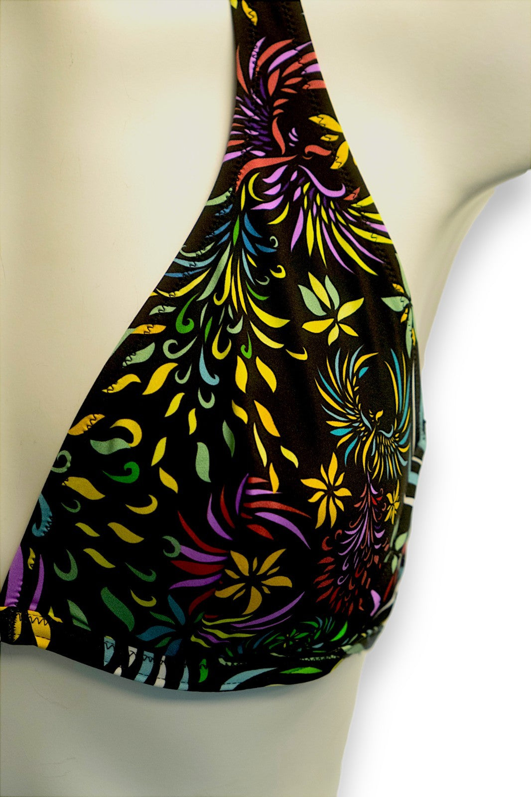 Vilebrequin Bikini Top / Womens / Black/Multicolour Plant / RRP £110