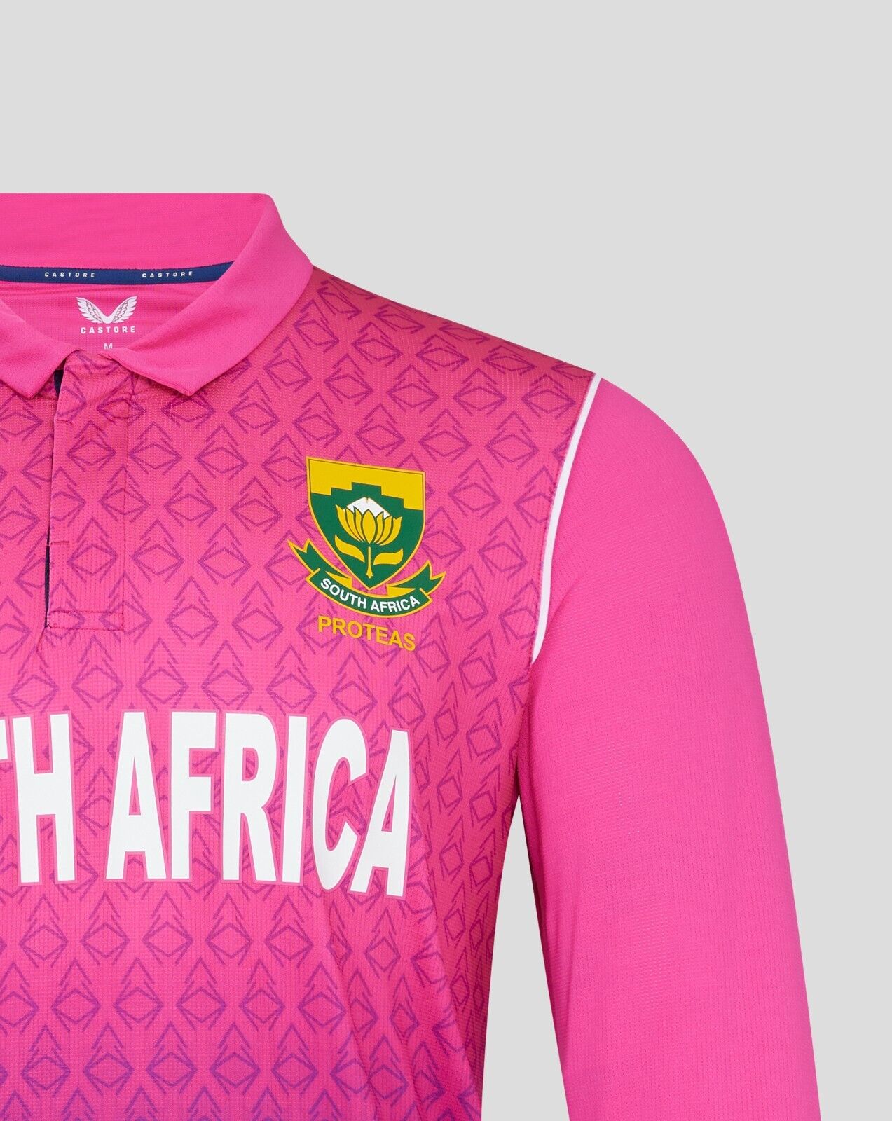 Castore South Africa Long Sleeve Elite Polo / BNWT / Pink / RRP £50