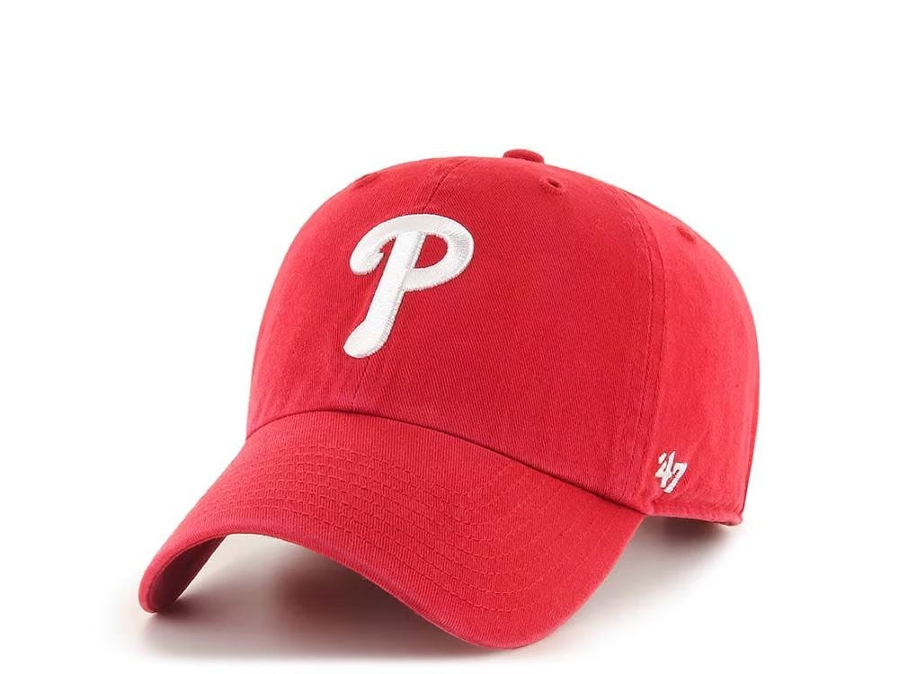 47 Brand Philadelphia Phillies Clean Up Relaxed Cap / Red White / RRP £24