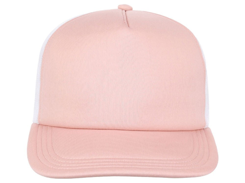 Unisex Plain Screen Foam Trucker Hat / Rose White / £20