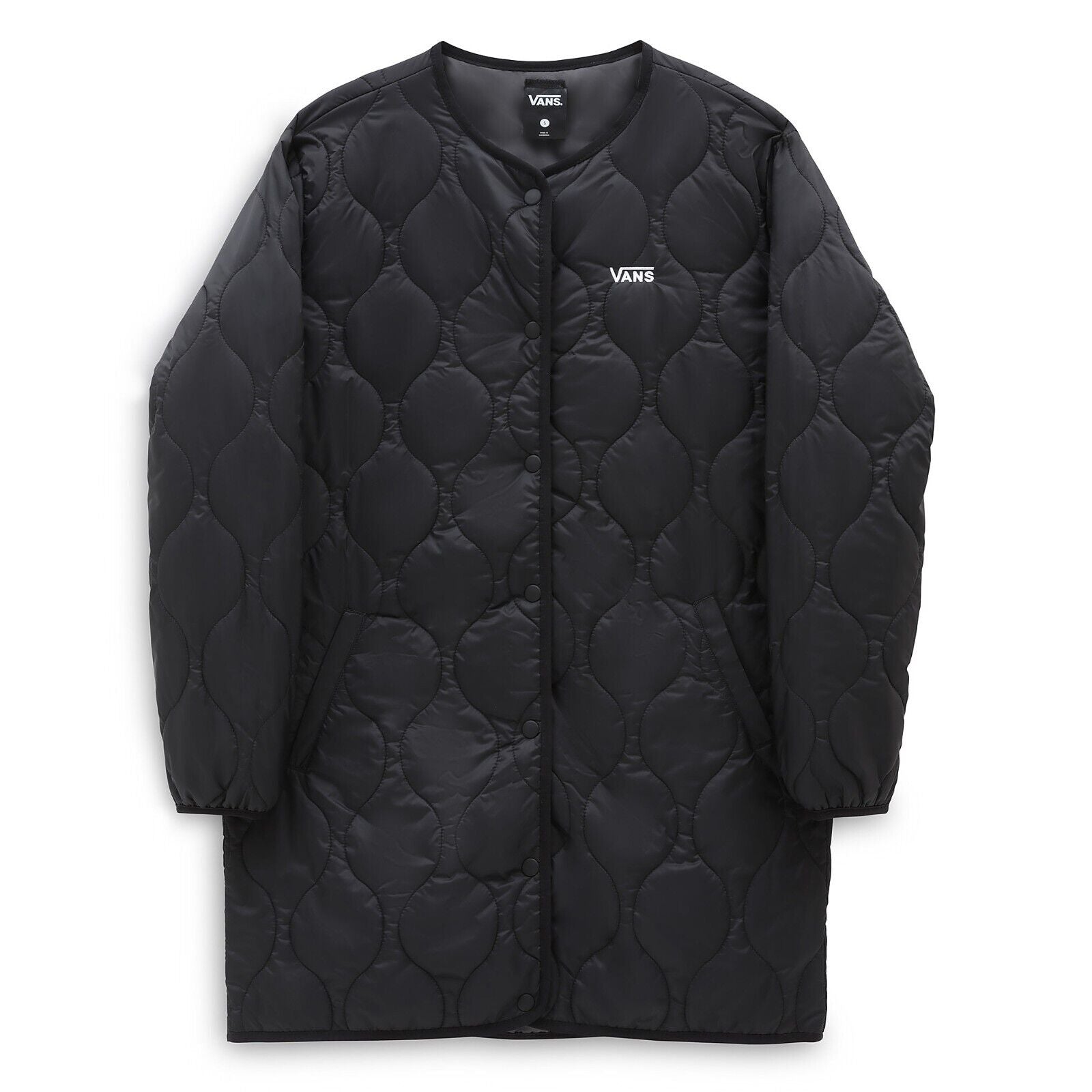 Vans Womens Long Reversible Quilted Jacket / Black / RRP £95