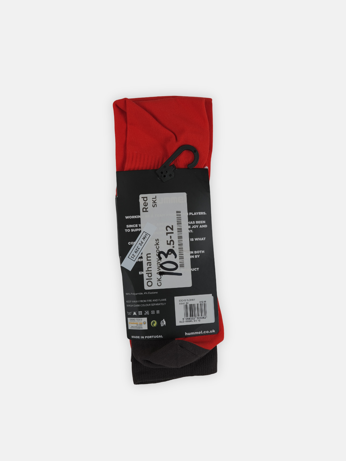 Hummel Mens 2020-21 Oldham Gk Football Socks / Red / RRP £11.99