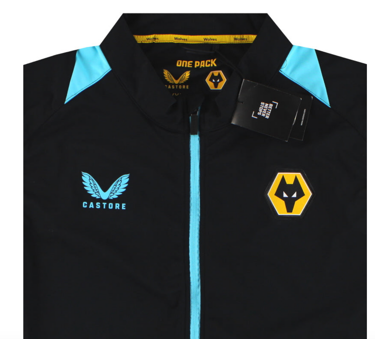 Castore Wolves Player Issue Pro Training Gilet / Black / RRP £75