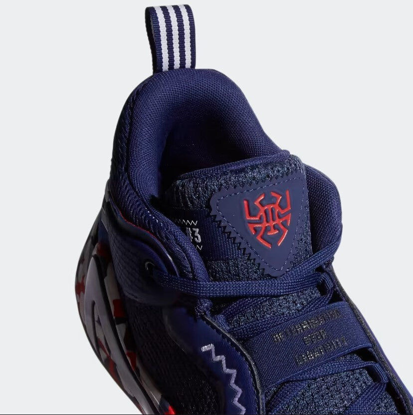 Adidas Mens D.O.N Issue 3 USA Basketball Shoes / Navy White Red / RRP £100