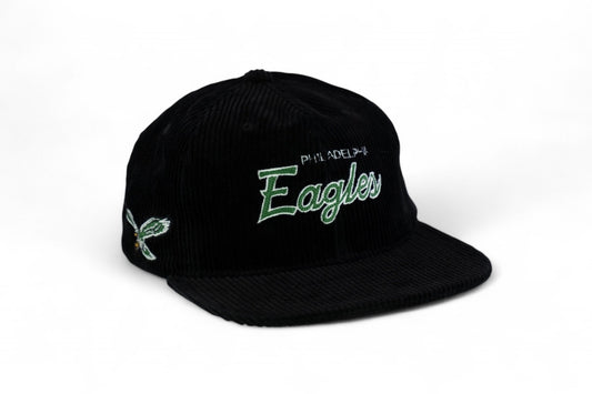 Mitchell & Ness Philadelphia Eagles Cord Retro Snapback Cap / Black / RRP £30