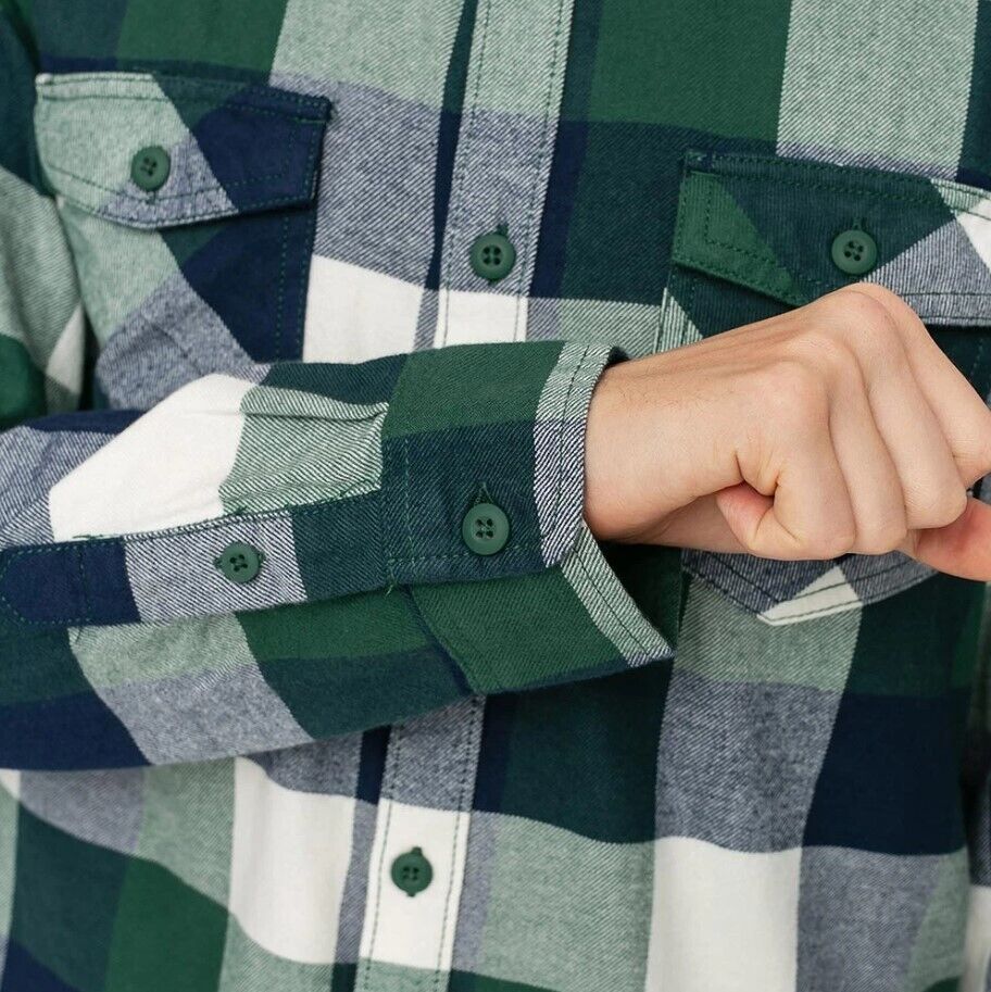 Vans Mens Box Flannel Shirt – Pine Needle/Dress Blues /RRP £55