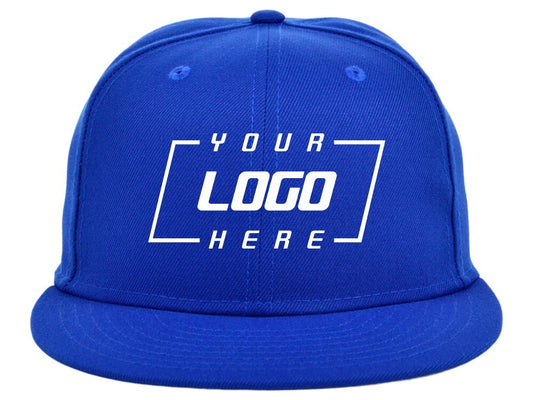 Unisex Plain Full Court Fitted Hat / Royal Blue / £22