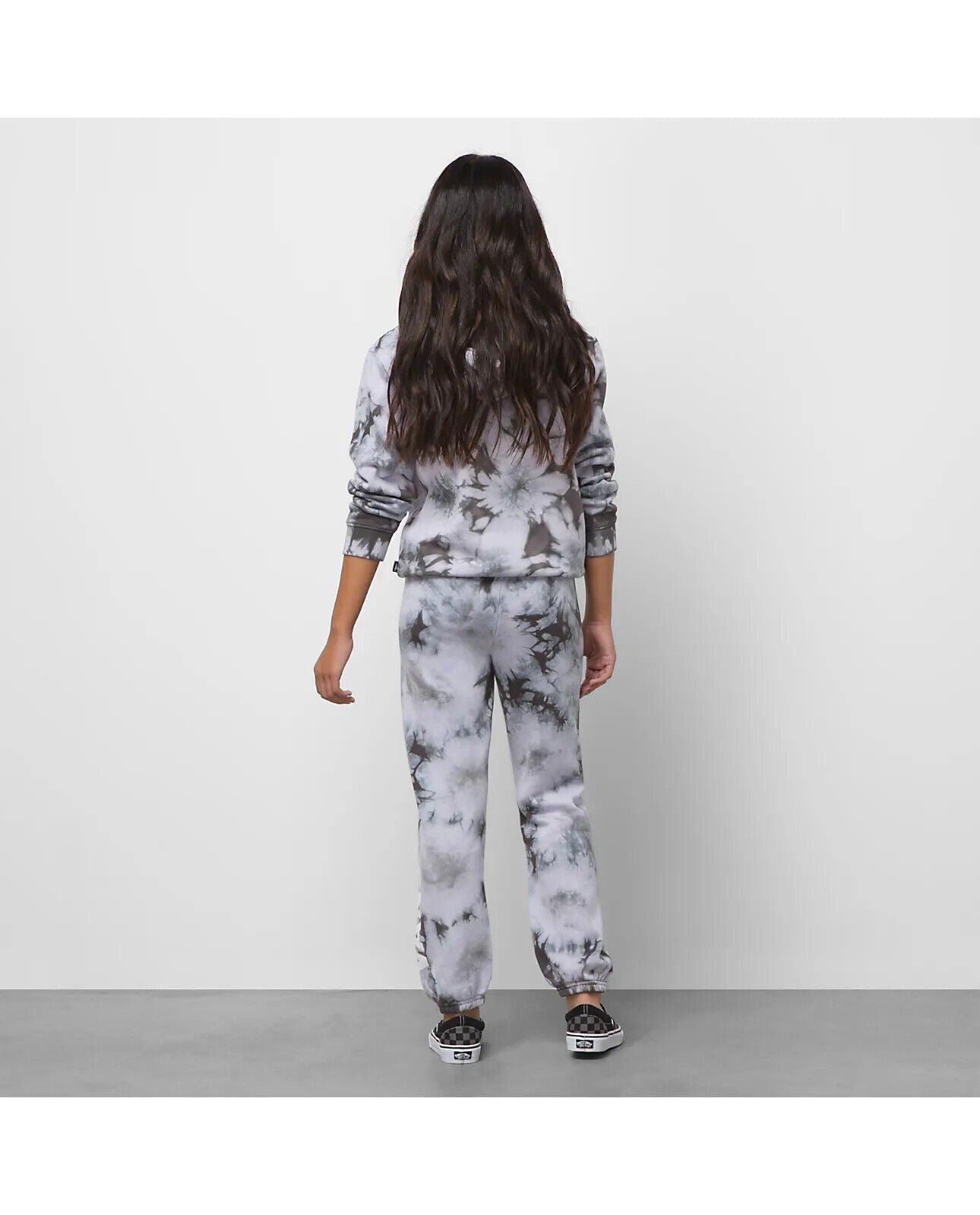 Vans Girls Sweatpant Joggers / Tie Dye Asphalt Grey / RRP £42