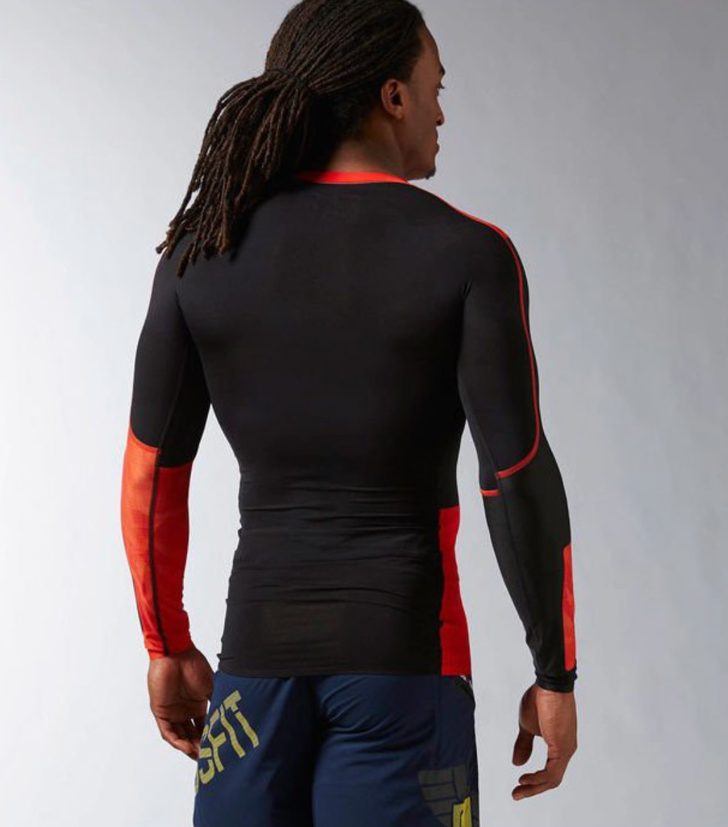 Reebok Mens Longsleeve CrossFit Compression Shirt / BNWT / Red / RRP £60