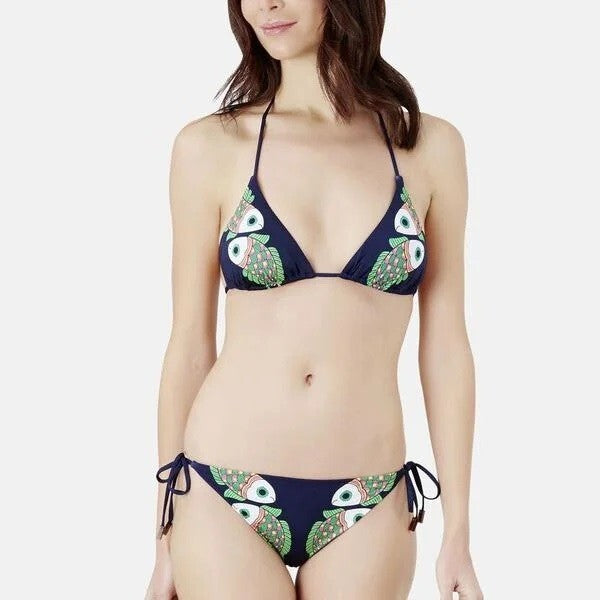 Vilebrequin Womens Bikini Bottom / Flore / Navy Fish / RRP £100