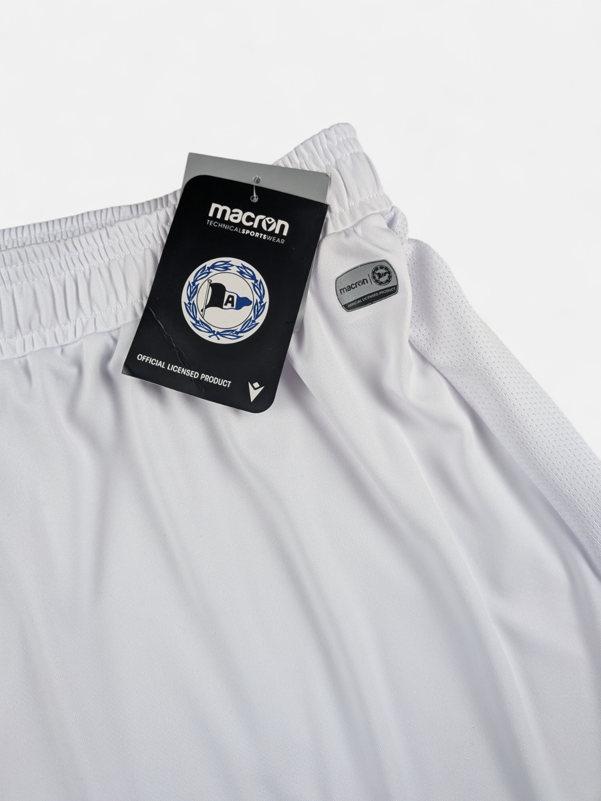 Macron Mens 2020-21 Arminia Bielefeld Away Shorts / BNWT / White / RRP £30