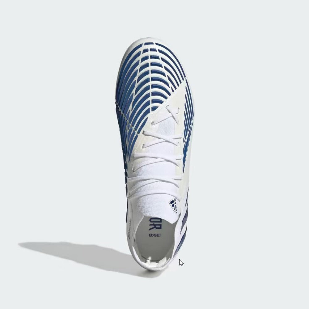 Adidas Unisex Predator Edge.1 Low FG Football Boots / White Blue / RRP £180