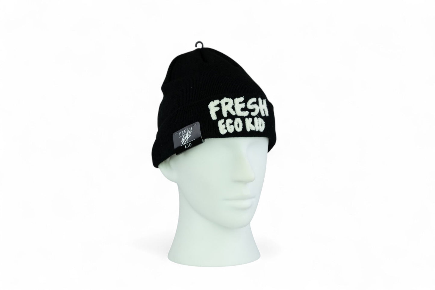 Fresh Ego Kid Heritage Knit Beanie Hat / Black Ivory / RRP £24