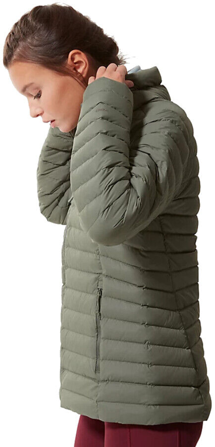 The North Face Women’s Stretch Down Jacket – Thyme, Breathable, Non-PFC DWR