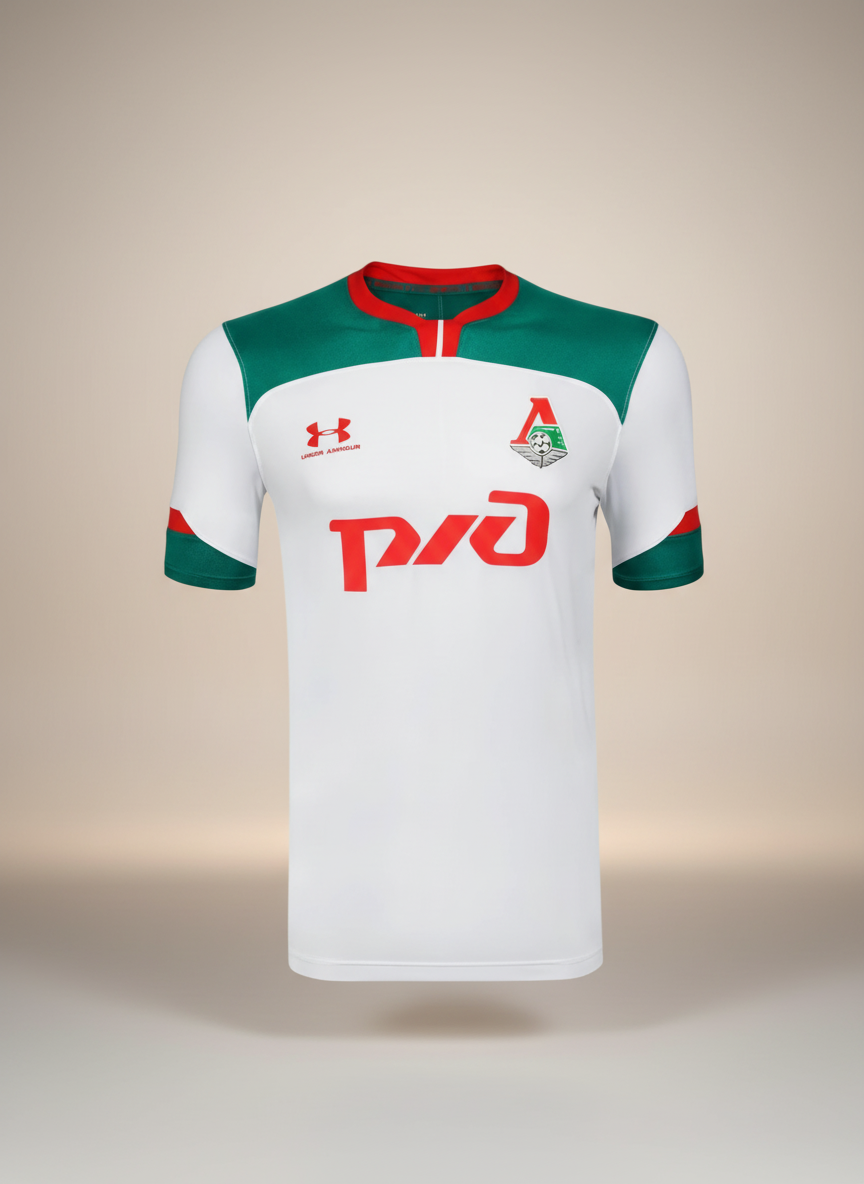 Under Armour Football Shirt / White Lokomotiv Moscow Away Jersey / RRP £55