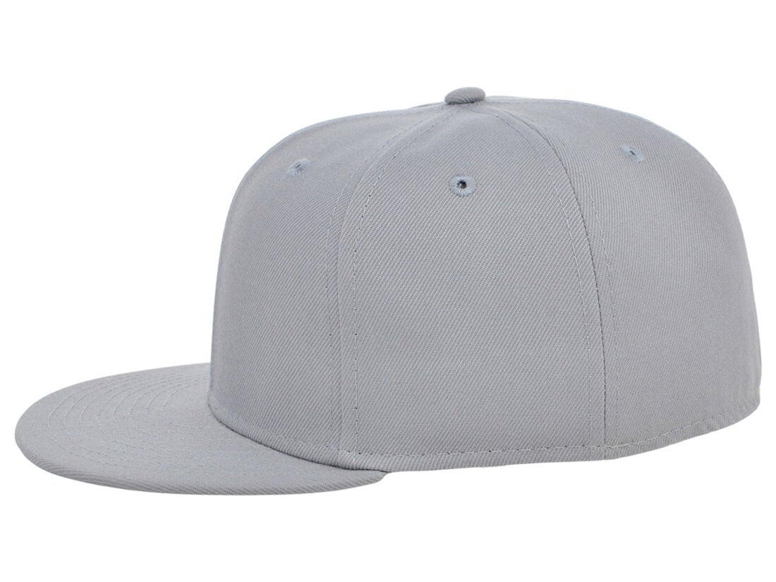 Crowns By Lids Unisex Plain Full Court Fitted UV Hat / Black Ivory / RRP £25