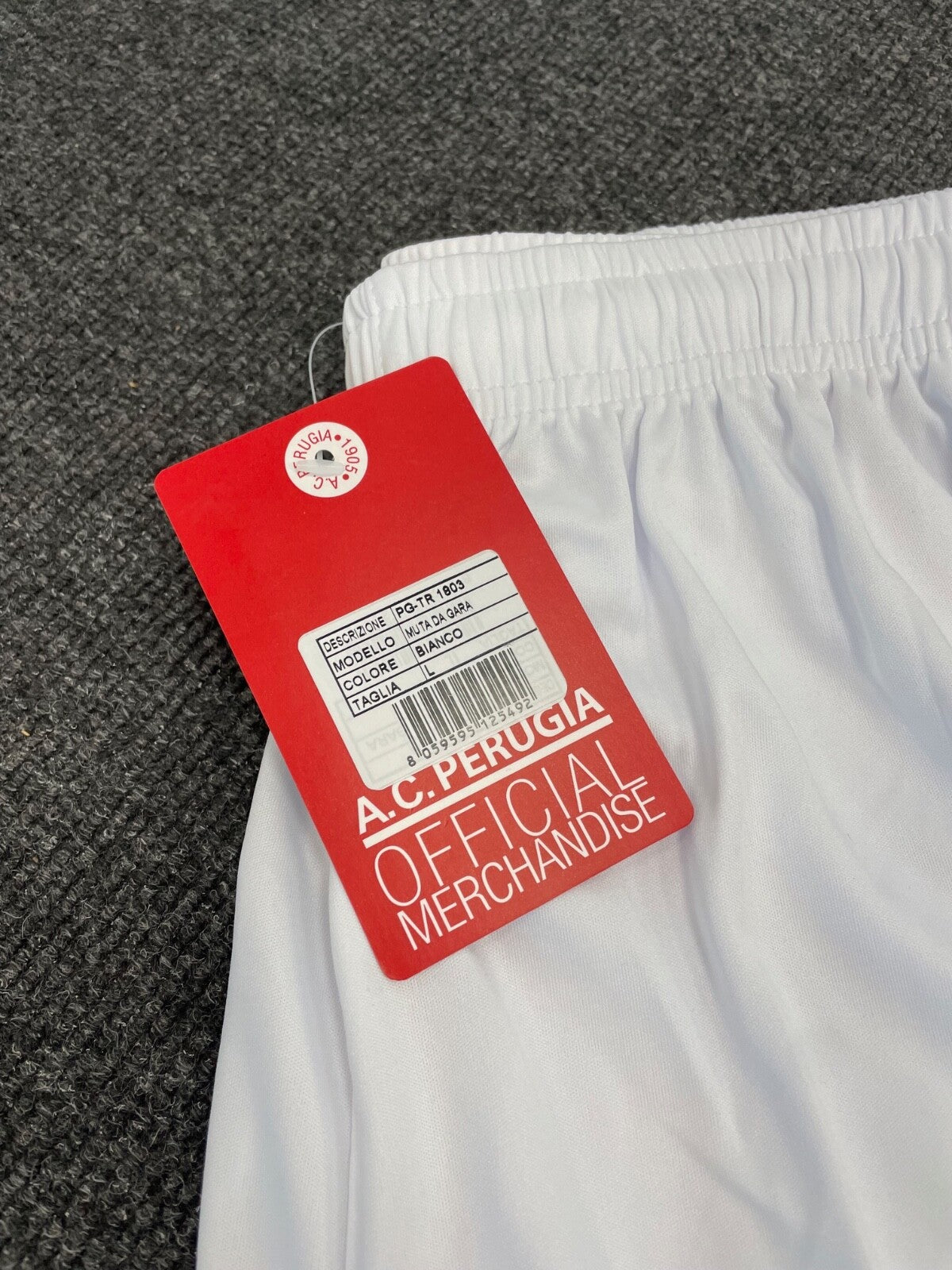 Perugia 2017-18 Frankie Garage Football Home Shorts / BNWT / White / RRP £25