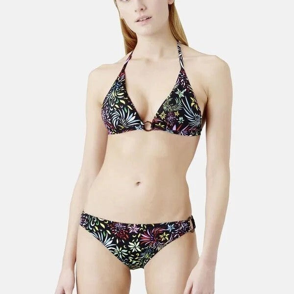 Vilebrequin Womens Flechett Bikini Top / Black Neon / RRP £130