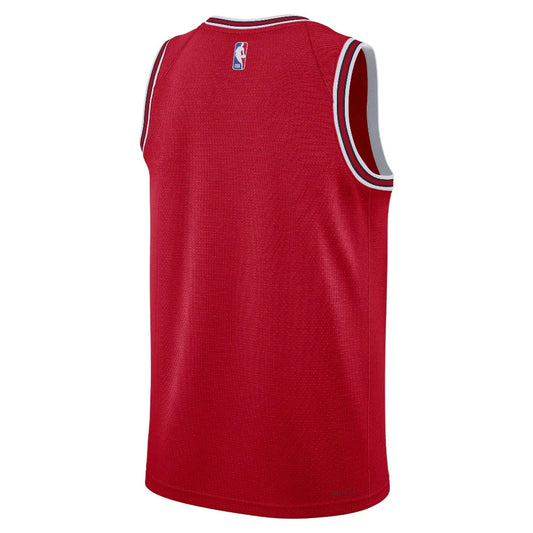 Nike Mens Chicago Bulls Basketball Vest / Red Black / Blank / RRP £90