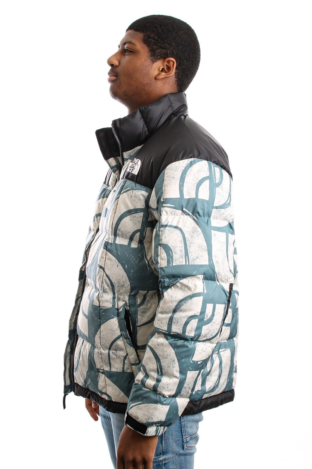 The North Face Mens Lhotse Jacket / Goblin Blue Half Dome Print / RRP £260