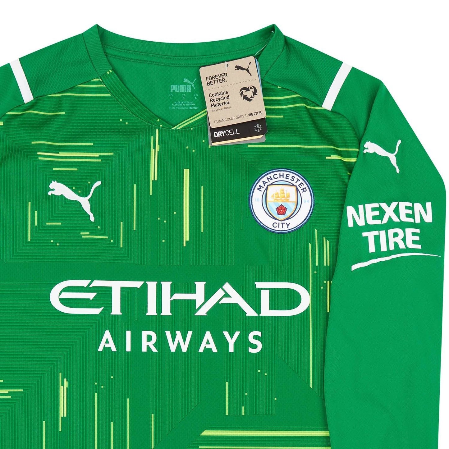 Puma Mens 2021-22 Manchester City Gk Shirt / Green / RRP £69.99