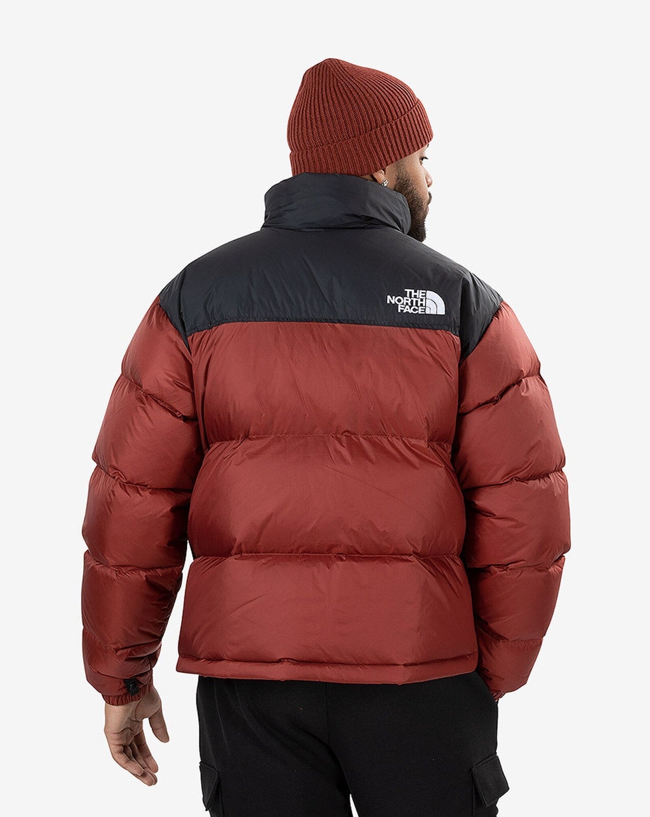 The North Face Mens 1996 Retro Nuptse Puffer Jacket / Brick Red Black /RRP £315