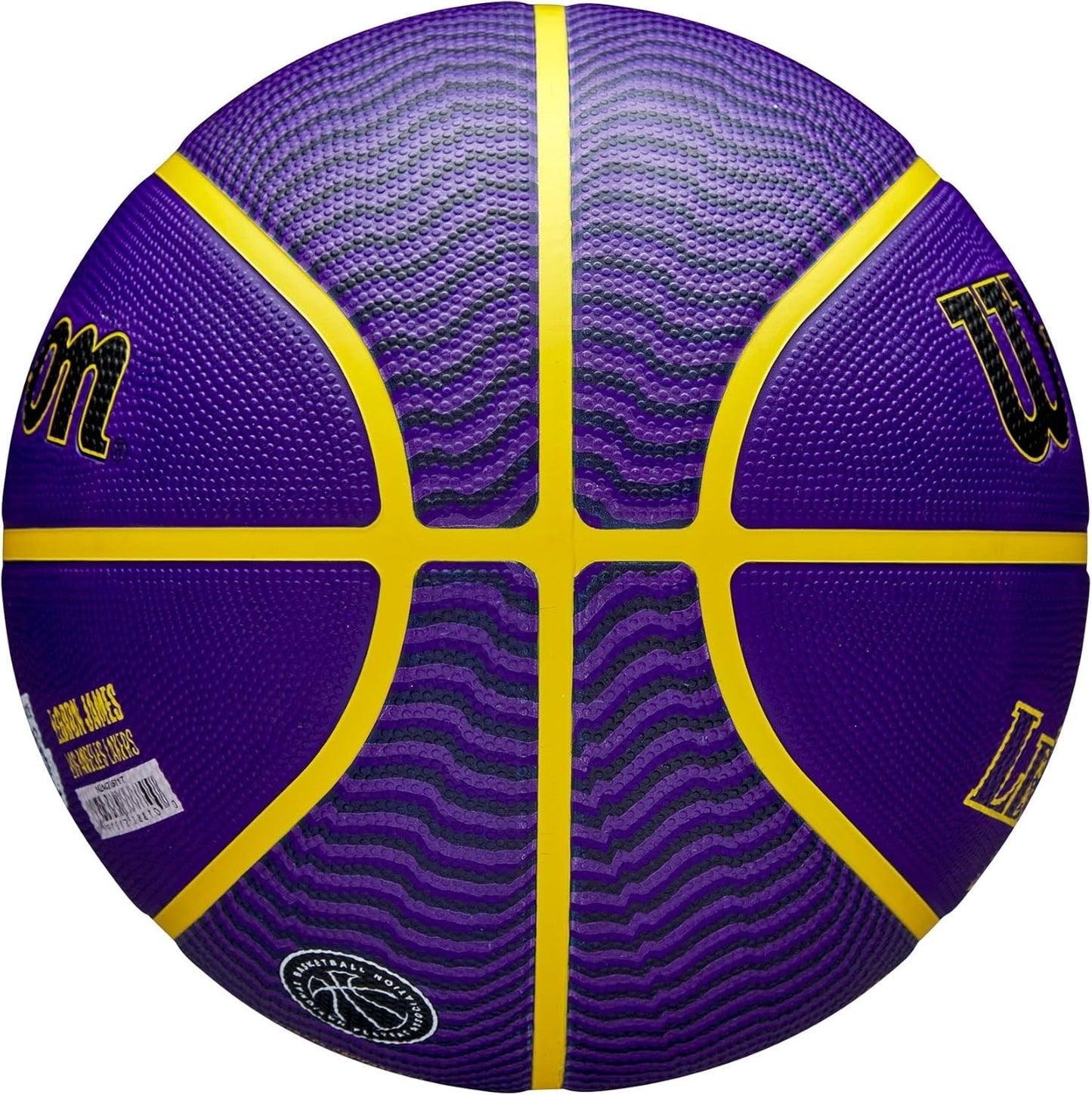 Wilson NBA Player Icon LA Lakers LeBron James Basketball / Purple / RRP £39