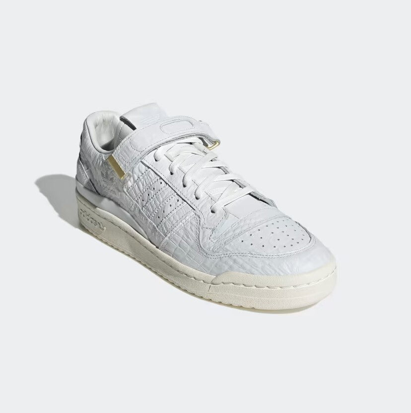 Adidas Mens Forum 84 Croc Skin Low Trainers / White / RRP £100