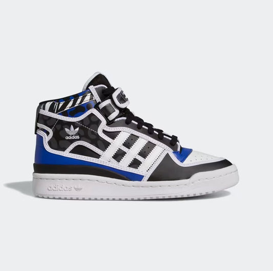 Adidas Womens Rich Mnisi Forum Mid Trainers / Blue White / RRP £85