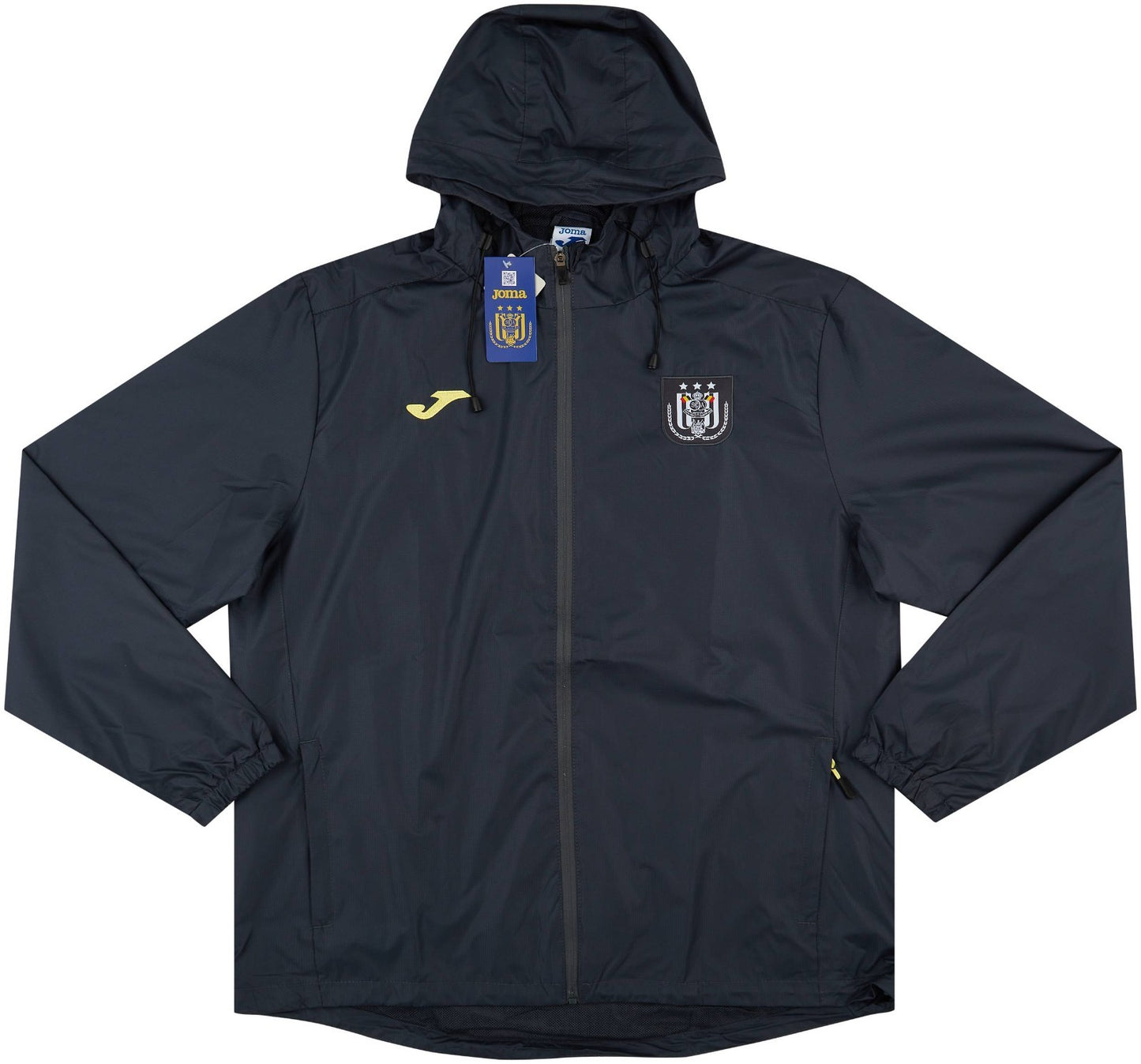 Joma Mens 2019-20 Anderlecht Joma Rain Jacket / Black / RRP £49.99