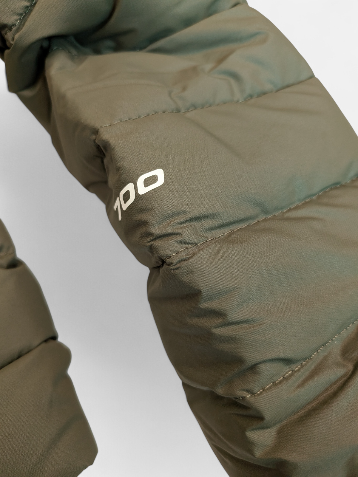 The North Face Mens Stretch Down Hoodie / Taupe Green / RRP £245