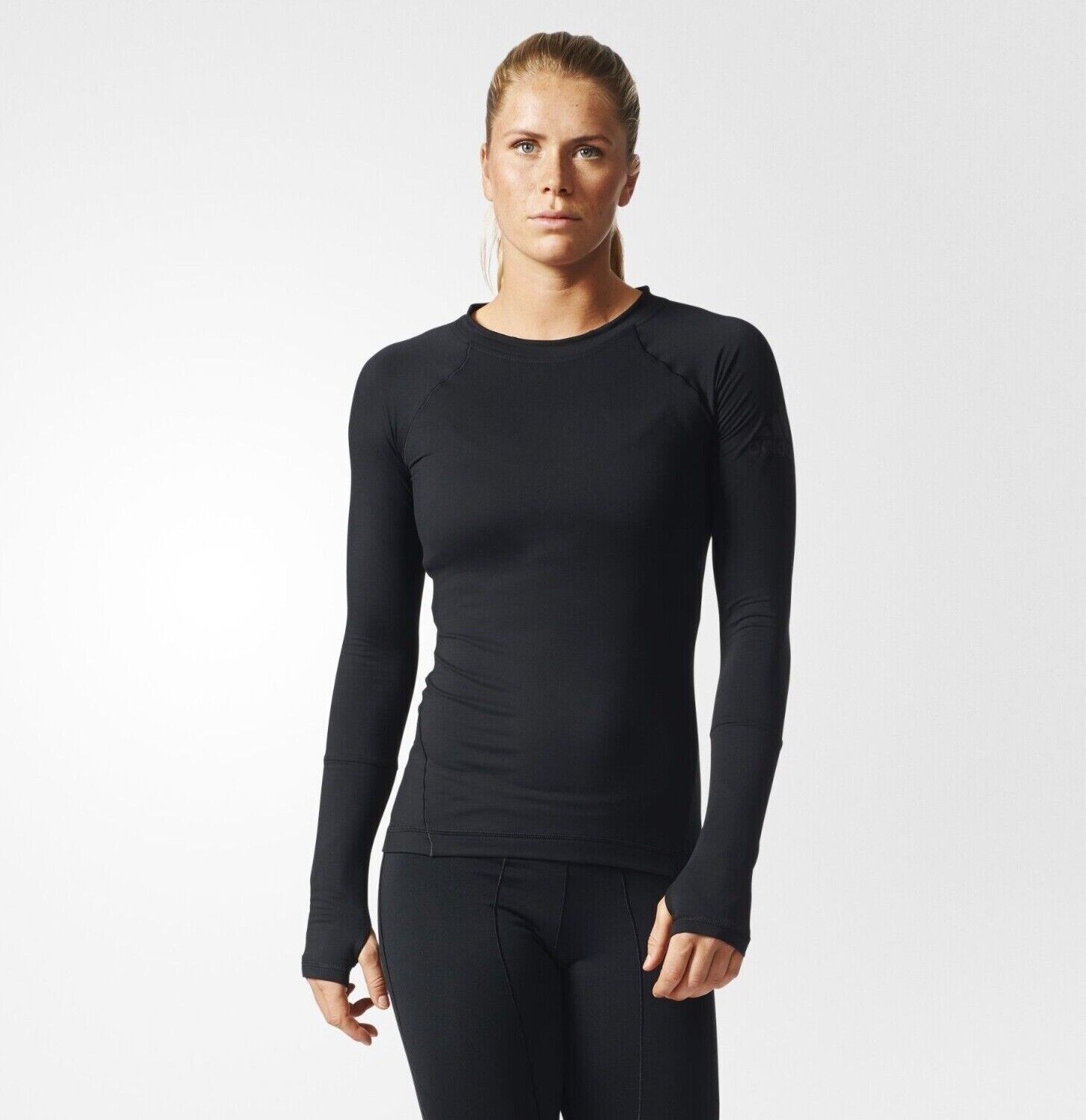 Adidas Women's Climaheat Long Sleeve Fitness Top / Black / RRP £70