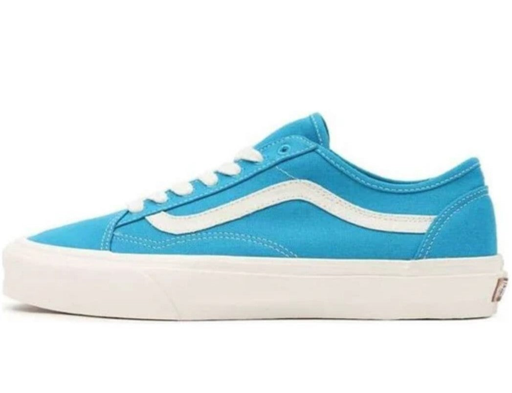 Vans Mens Eco Theory Old Skool Tapered Trainers / Blue White / RRP £70