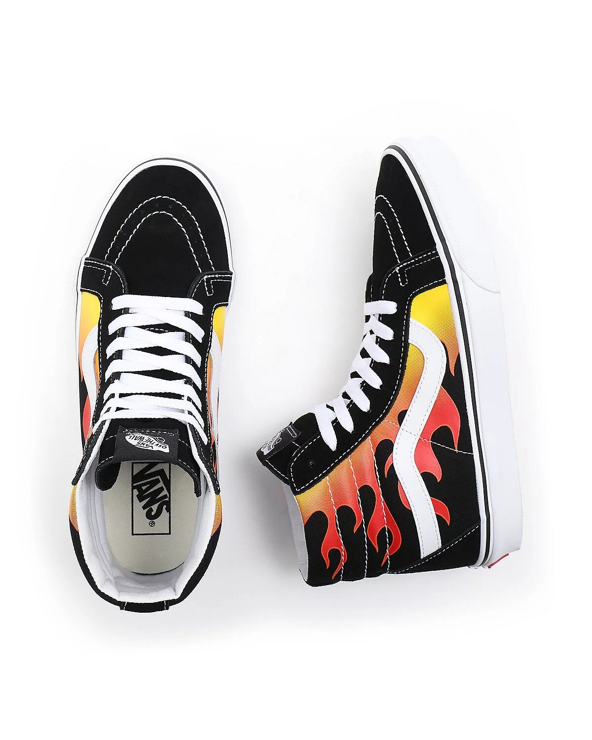 Vans Unisex Sk8 Hi Reissue Trainers / Flame Black White / RRP £80