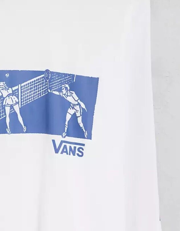 Vans X Penn Sport Long Sleeve T-Shirt / White Blue / Men / RRP £42