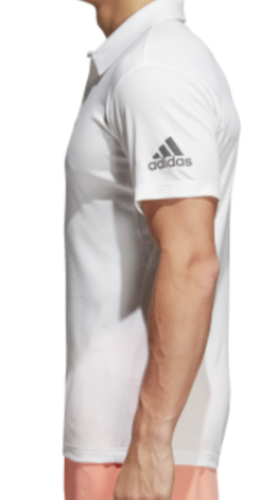 Adidas Mens Climachill Golf Tennis Polo / White / Athletic Fit / RRP £45