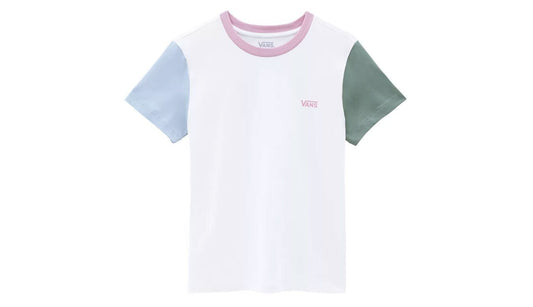 Vans Women's Colourblock Crew T-Shirt / White / RRP £28