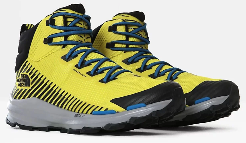 The North Face Mens Vectiv Fastpack Mid Futurelight Boots / BNIB / Acid Yellow
