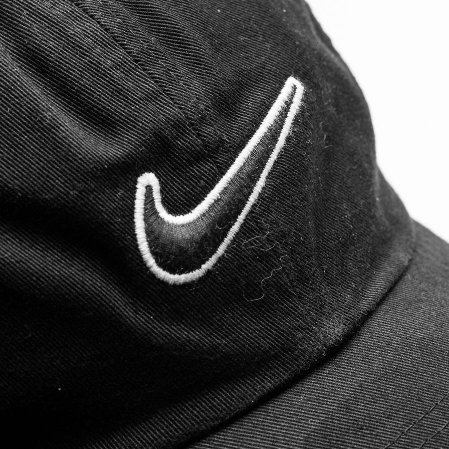 Nike Adult Heritage 86 Essential Swoosh Baseball Cap / Black / RRP £24