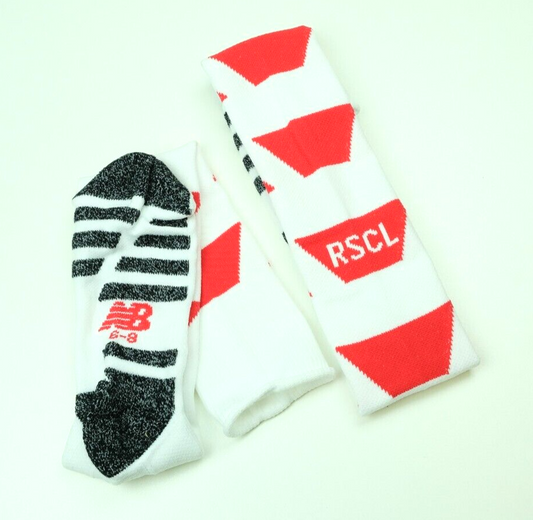 New Balance Mens Standard Liege Away Football Socks / White Red / RRP £12.99