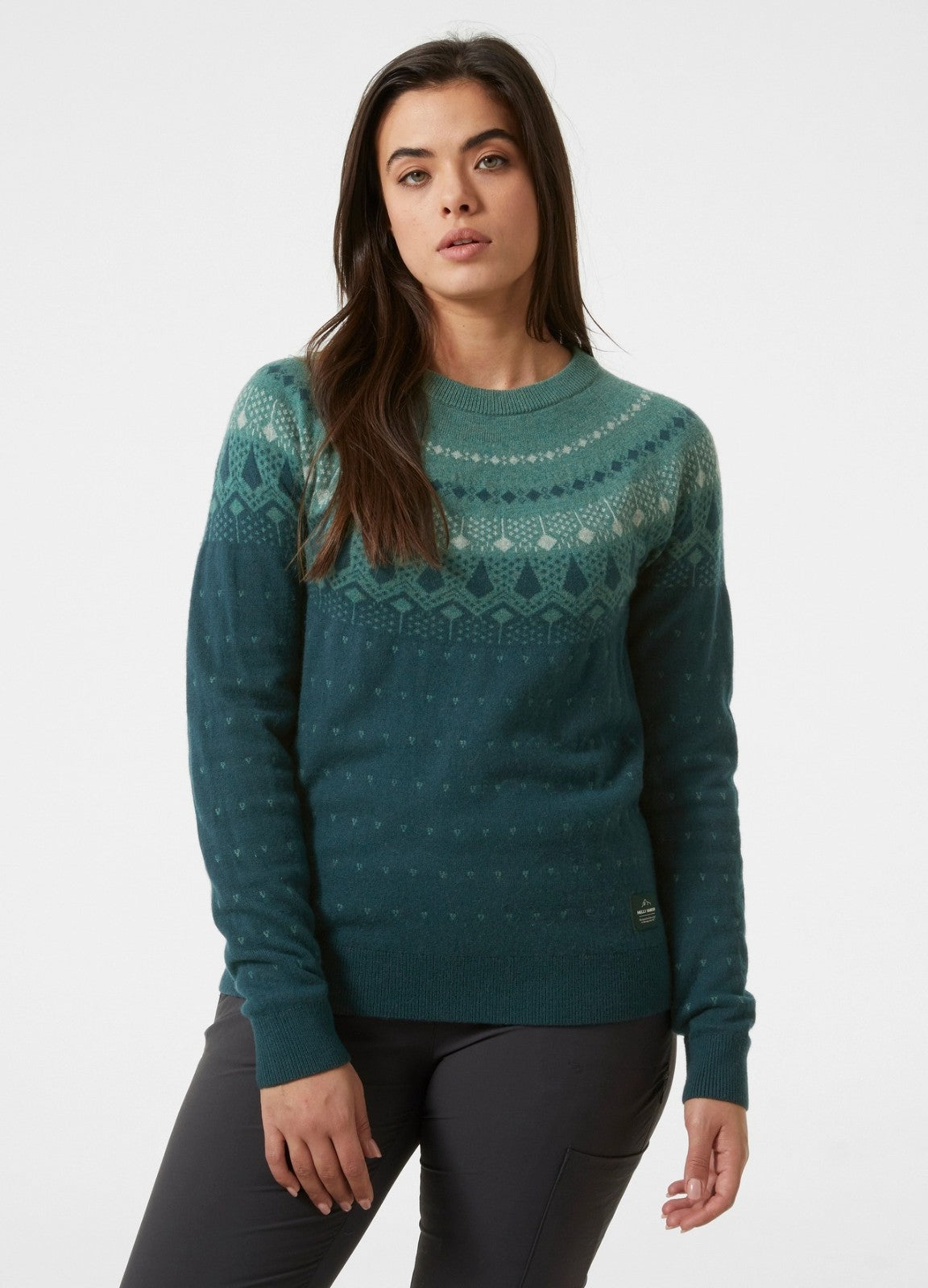 Helly Hansen Women’s Hytte Merino Sweatshirt / Dark Green / RRP £135