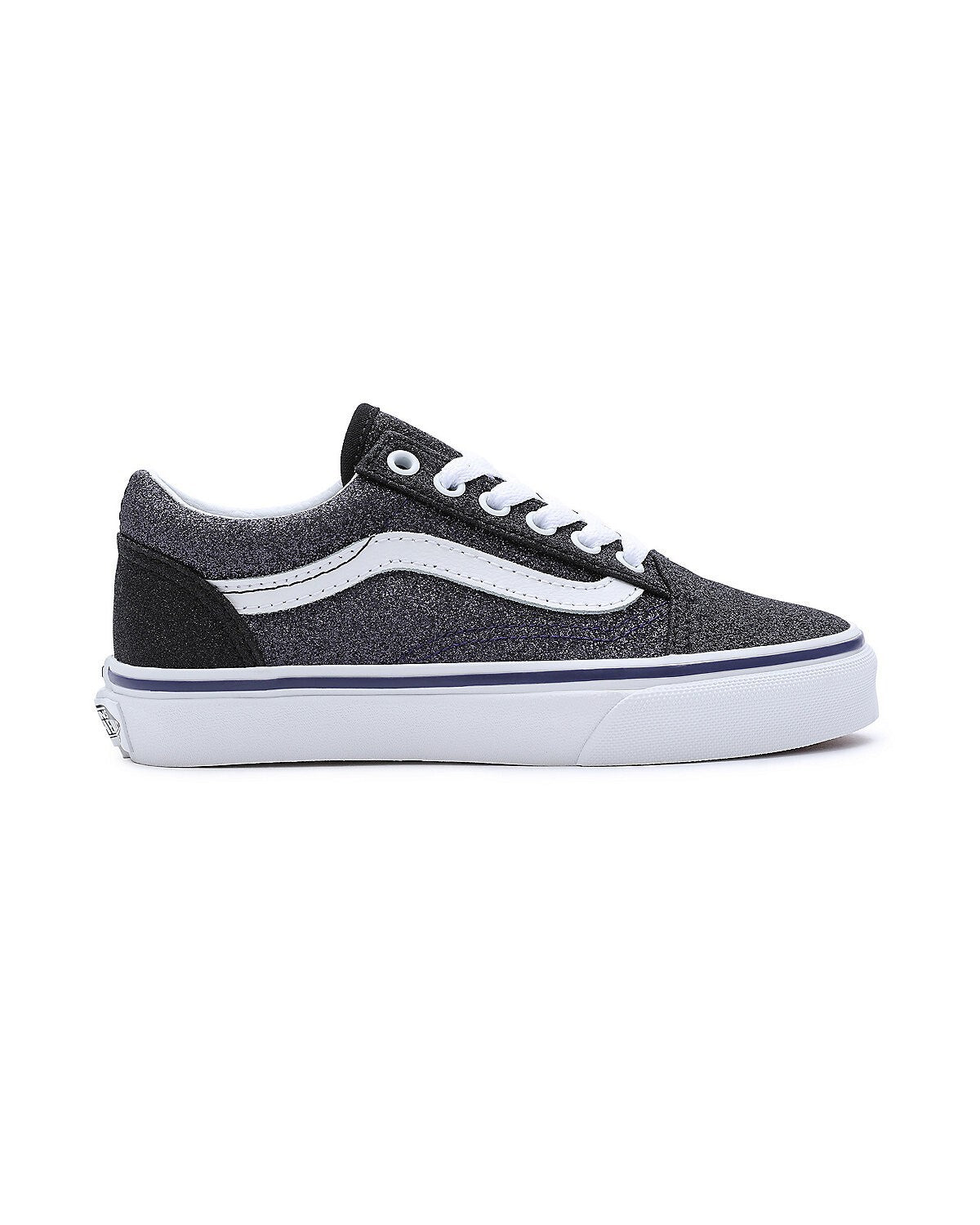 Vans Kids Old Skool Trainers / Glitter Black Grey / RRP £50