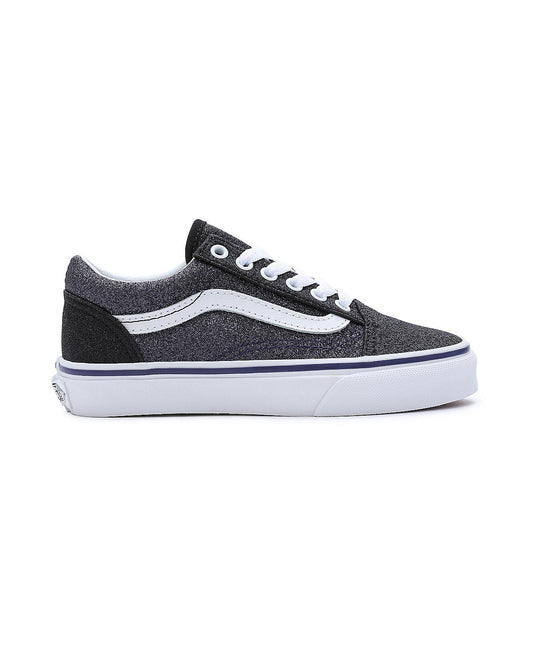 Vans Kids Old Skool Trainers / Glitter Black Grey / RRP £50