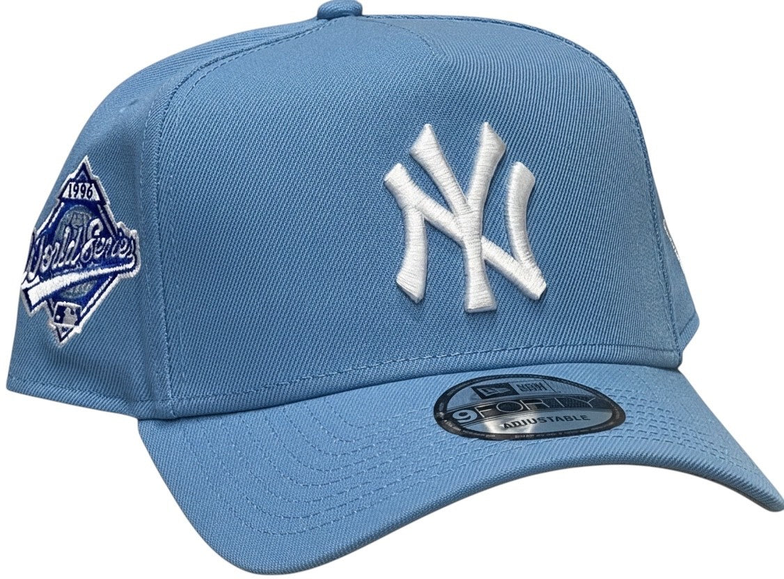 New Era New York Yankees 9Forty A-Frame Snapback Cap / Pastel Blue NY / RRP £27