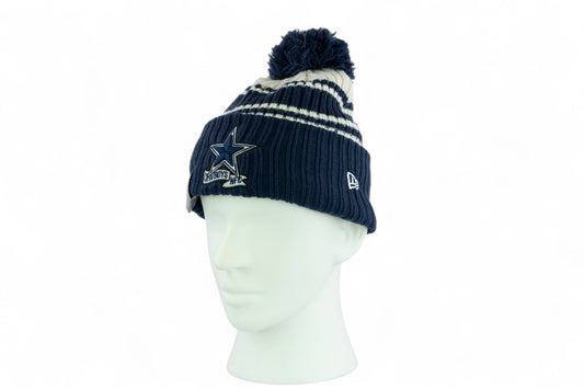 New Era Dallas Cowboys NFL Sport Knit Hat / Navy White / RRP £30