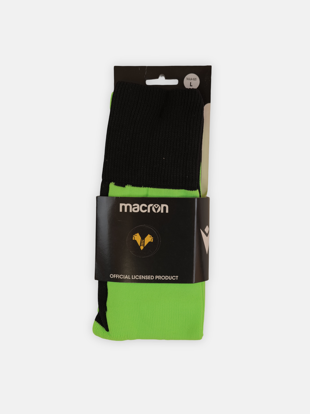 Macron Mens 2020-21 Hellas Verona Gk Football Socks / Green / RRP £14.99