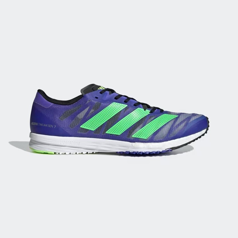 Adidas Mens Adizero Takumi Sen 7 Running Trainers / Blue Green / RRP £120